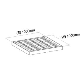 1000x1000 SP-Járórács (SP, 30x3, 34/38, tűzihorganyzott)