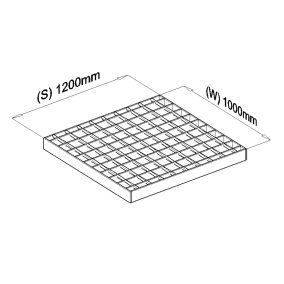 1200x1000 SP-Járórács (SP, 30x3, 34/38, tűzihorganyzott)