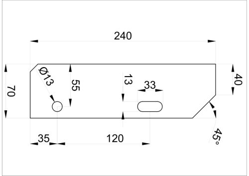 600x240 Lépcsőfok (SP, 30x2, 34/38, tűzihorganyzott)