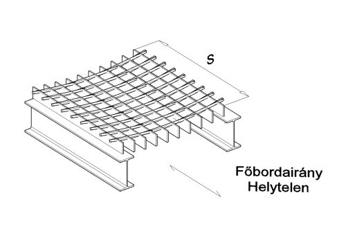 Egyedi méretű SP - hegesztett járórács