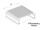 P típusú préselt járórács egyedi mérettel